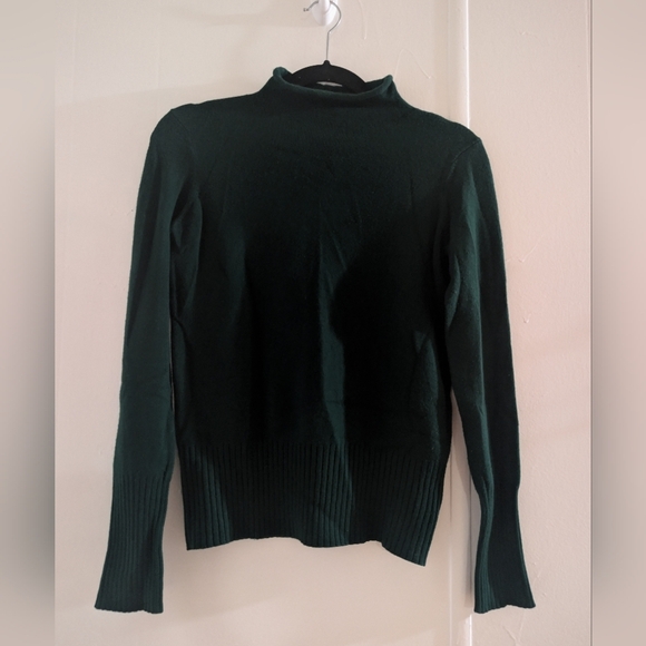 French Connection Forest Green Knit Top - Picture 3 of 6